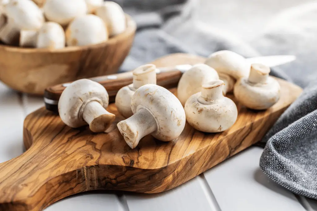 white button mushrooms