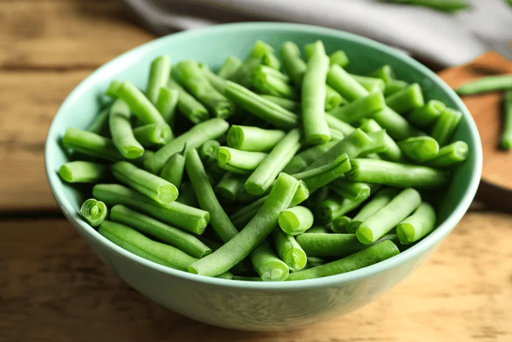 Green beans in a bowl